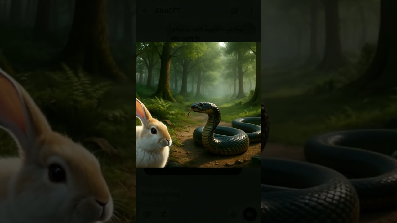 snake and rabbit 😢😢