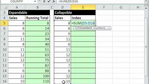 Excel Magic Trick 567: Collapsible Expandable Cell Ranges