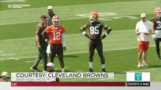 David Njoku mic'd up during minicamp - Sports4CLE 6/17/25