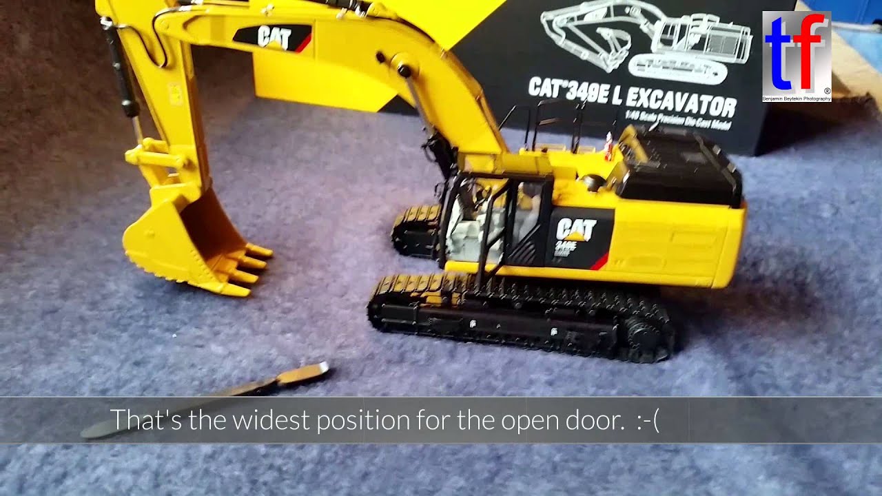 Unboxing CCM Caterpillar 349E LME, 1/48 scale, 2015.