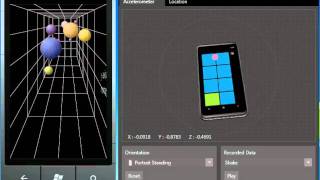Windows Phone 7 (wp7) emulator for 3D data visualisation using accelerometer sensor.