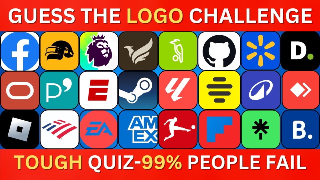 Can You Guess The Brand? || Hardest Logo Challenge - 99% Fail This Test ([Hard Mode)
