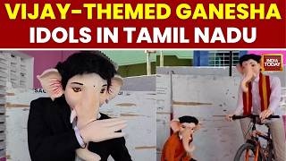 Thalapathy Vijay-Themed Ganesha Idols Celebrate Ghilli, TVK & Political Journey | Ganesh Chaturthi screenshot 1