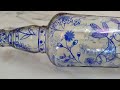 Glass Bottle art with pen / Bottle art for beginner