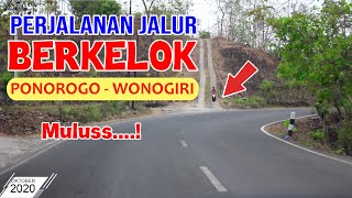 Jalan berkelok Ponorogo Purwantoro Wonogiri