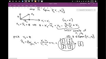 Finding an orthogonal basis for a plane