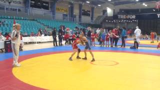 Kolding cup 2016. 35kg 1.kamp 1. periode. Rasmus Ulriksen Blå