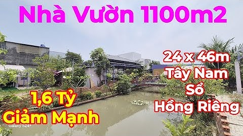 🏡Bán Căn Nhà Vườn 1100m2 Đất Vườn - Sổ Hồng Riêng - Cây Ăn Trái - Ao Cá - Đường Xe Ôtô Tới Nhà