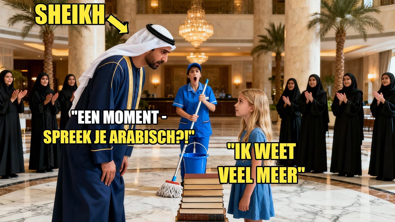 Sjeik test hen in het Arabisch - Alleen de meid's dochter antwoordt en iedereen verstijft