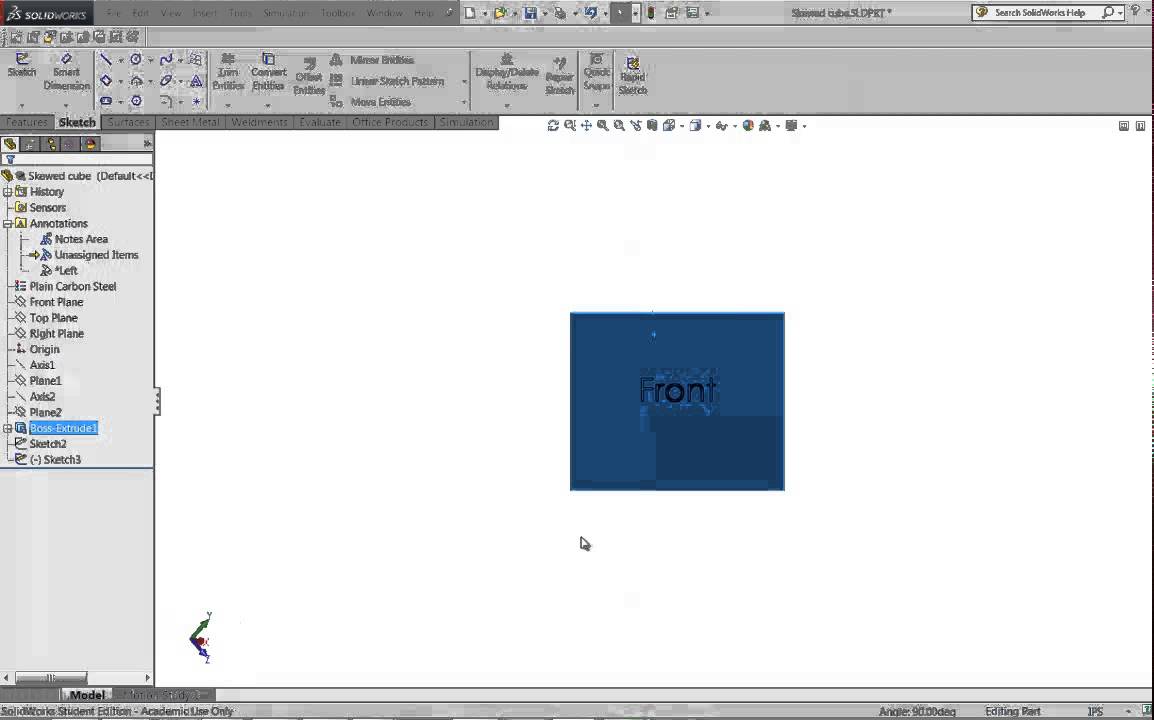 Custom named views in SolidWorks