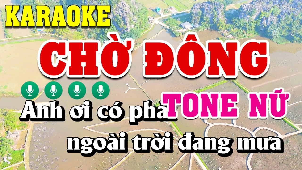 Chờ Đông Karaoke Tone Nữ ( Eb ) Beat Chuẩn | Linh Linh Karaoke
