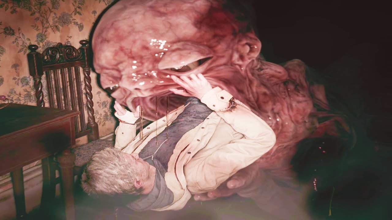 Re8 Baby Fetus Monster Swallow Ethan In Third Person House Beneviento Resident Evil 8 Village Youtube