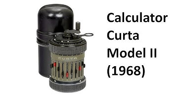 The calculator Curta model II (1968), and how to simply do operations (video N°192)