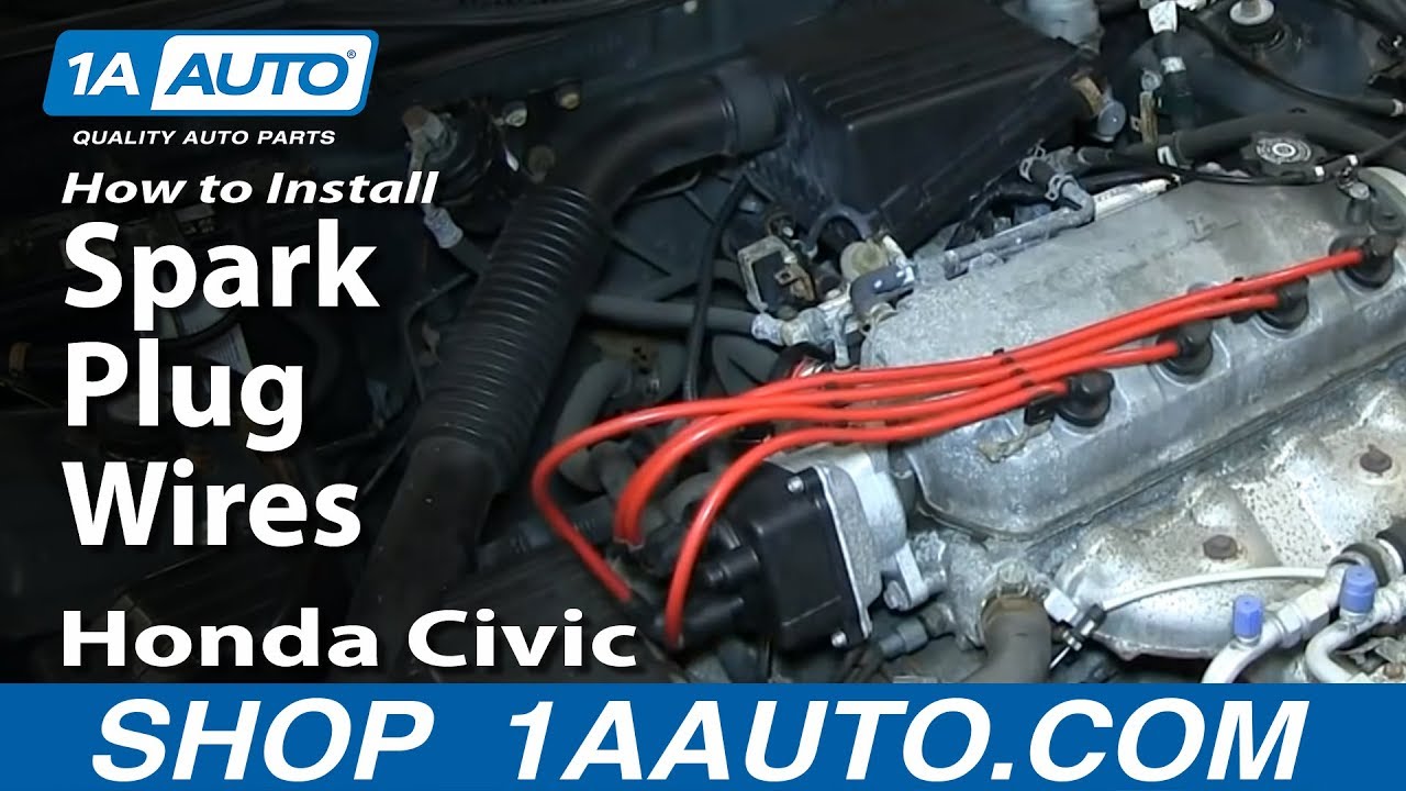 How To Replace Spark Plug Wires 92 00 Honda Civic Youtube