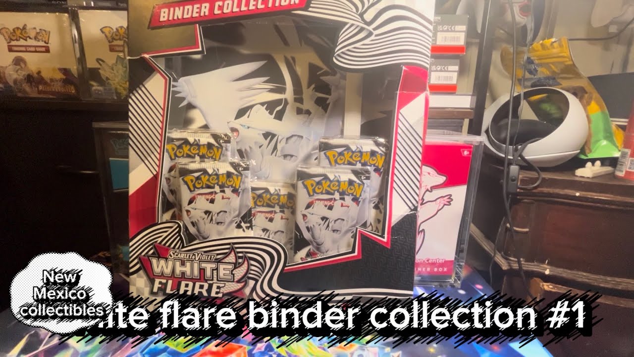 White flare binder collection opening number one come see if I get trashed!!