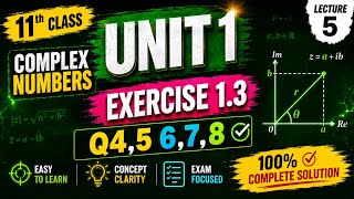 11 Class Math Exercise 1.3 Q4 to Q8 Complete Solution | New Syllabus 2026