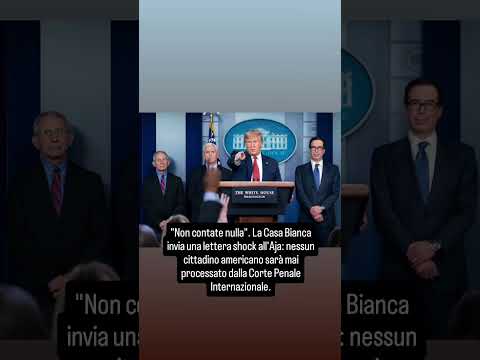 Video Scontro USA-CPI: Trump sfida l'Aja e blinda Netanyahu. Le sanzioni americane non si toccano