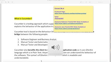 What is Selenium Cucumber Framework Video-1