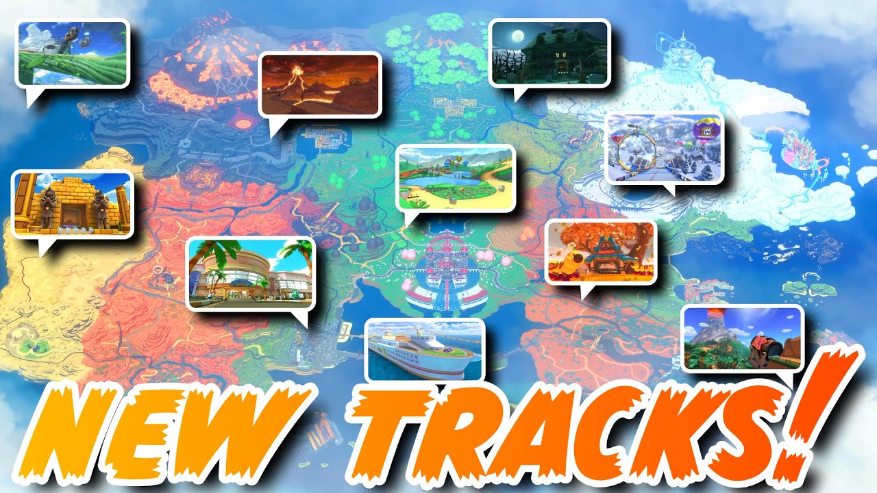 Adding Even MORE Tracks to Mario Kart World's Map!