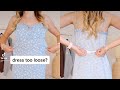 Dress too loose try this hack 