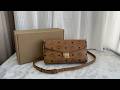 MCM Tracy Crossbody In Visetos Cognac Review #bag #review #unboxing