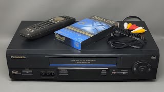 Panasonic Blue Line PV-V4602 VCR VHS Player Test Video 