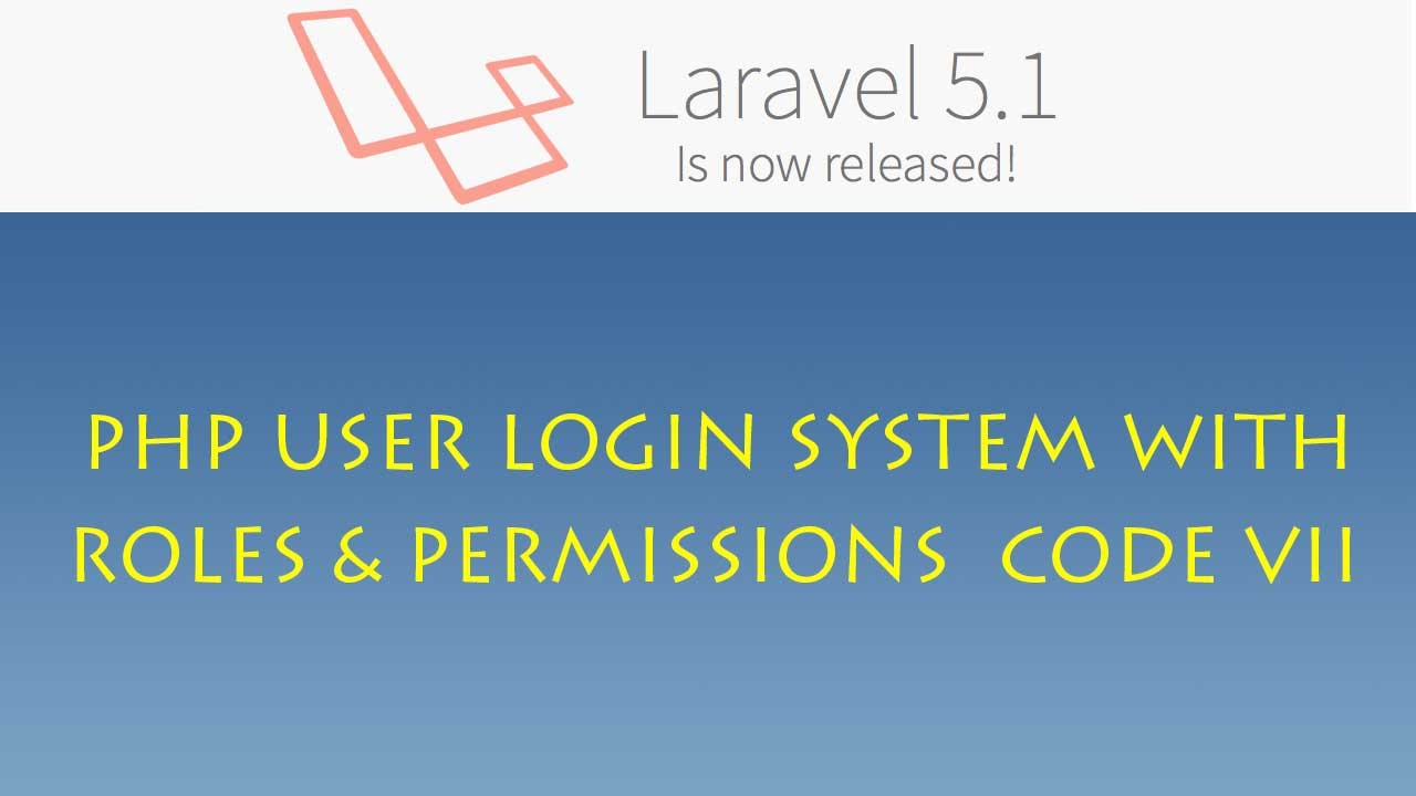 14 php user login system with roles and permissions code VII - YouTube