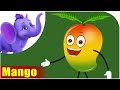 Mango fruit rhyme for children mango cartoon fruits song for kids