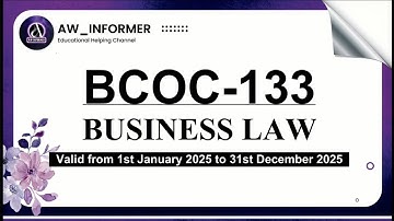 BCOC 133 Solved Assignment 2025-25 | BCOC 133 in English | Free IGNOU Solved Assignments 2025-25