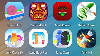 Layers Roll,Temple Run 2,Tomb Runner,Perfect Slices,Jelly Clash,Long Neck Run,Turbo Stars,Knife Hit screenshot 4