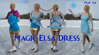 Transformation Elsa Ice Skating Dress from "Let it Go"
