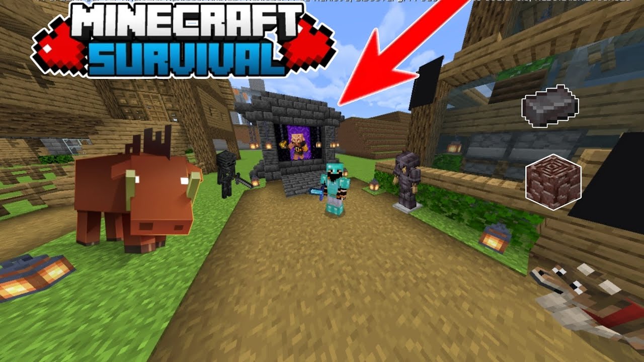 I BUILD A EPIC NETHER PORTAL💀 IN MINECRAFT SURVIVAL SERIES #11 - YouTube