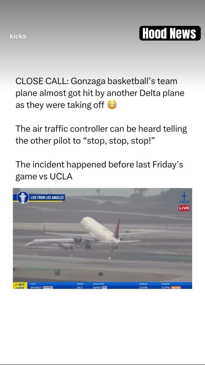 Close call #hoodnews #pilot #plane #takeoff #omg #wow #how #wtf #gonzaga #ucla