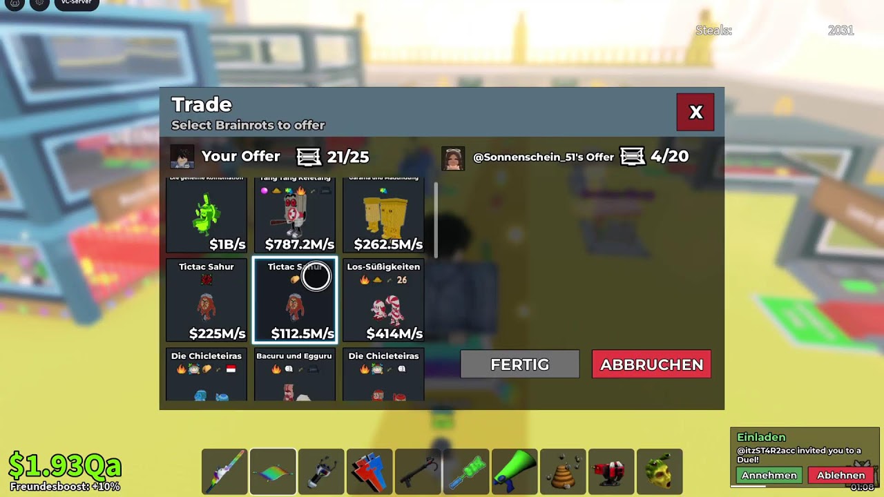 Pvp and trading
Deutsch/Englisch