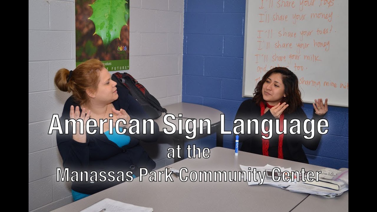 American Sign Language Class at the Manassas Park Community Center