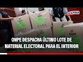 🔴🔵 Último lote de material electoral para la segunda vuelta partió para el interior del país