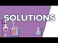 Soluté Solvant Solution, Concentration Massique  - Seconde - Chimie