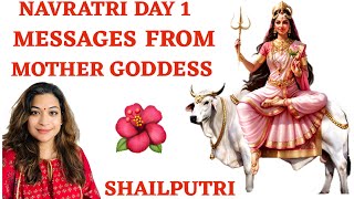 CHANNELING MESSAGES FROM DIVINE MOTHER GODDESS🌺SHAILPUTRI🔱NAVRATRI DAY-1 #durga #navratri #tarot 