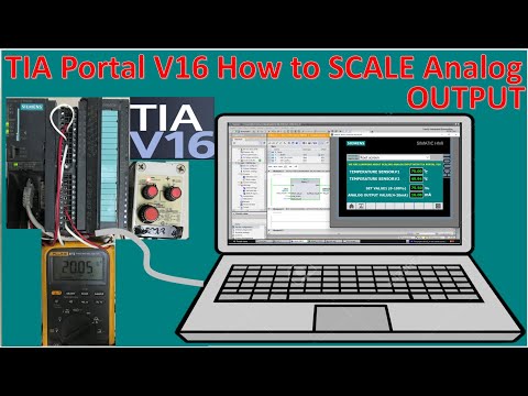 TIA Portal V16 Scaling ANALOG OUTPUT and test with real PLC S7-300