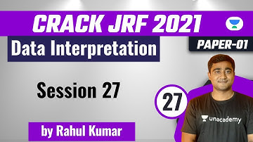 11:30 AM - Crack JRF 2021 | Data Interpretation by Rahul Kumar | Data Interpretation
