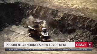 President Trump announces new trade deal while in Japan