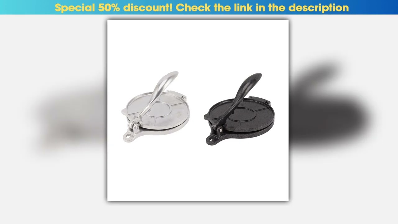 Tortilla Press Aluminum Alloy Manual Tortilla Maker Multifunctional Dough Press For Pizza Pie