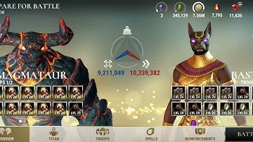 Dawn of Titans: Magmataur VS Bast