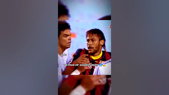 Neymar Only Fears Pepe🥶😱 #shorts #ronaldo #messi #shortsvideo