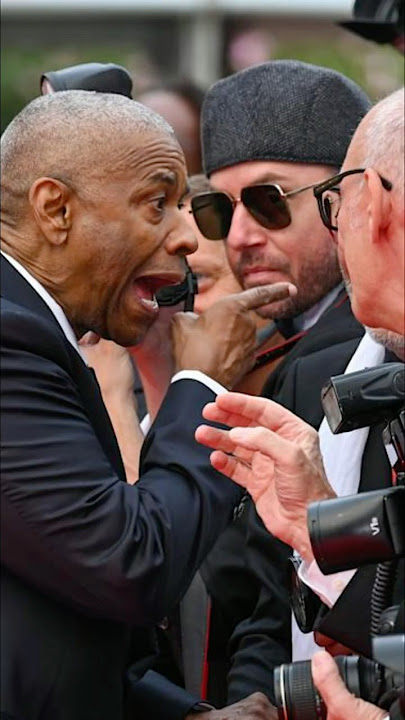 Denzel Washington SNAPS at photographer during Cannes Film Festival - YouTube