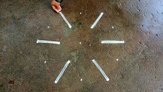 Thaivelli padi kolam|easy Friday muggulu|5*3 dots pandaga muggulu|Begginers Super rangoli