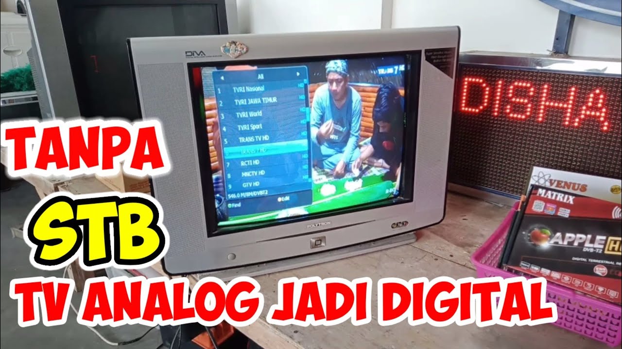 analog tube tv without set top box so digital YouTube