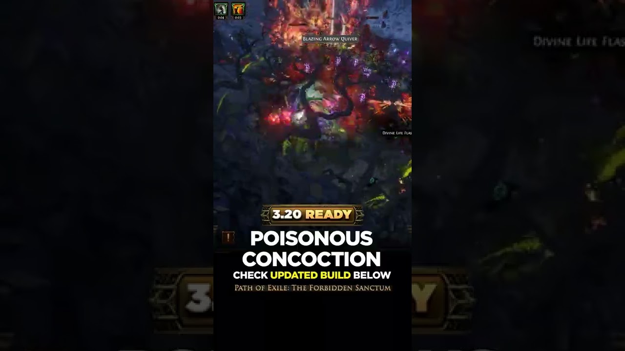 PoE 3.20 STARTER BUILDS - POISONOUS CONCOCTION PATHFINDER | PoE Builds | #shorts #pathofexile #poe