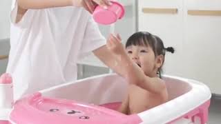 Baby Folding Bath Bathtub Personality Bathtub Plastic Non-slip Collapsible Toddler Bath Tub