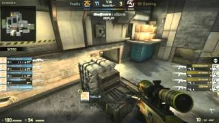 JW insane 3 rounds highlight on Cache - 2016 02 24 CS:GO ESL Pro League fnatic vs SK Gaming